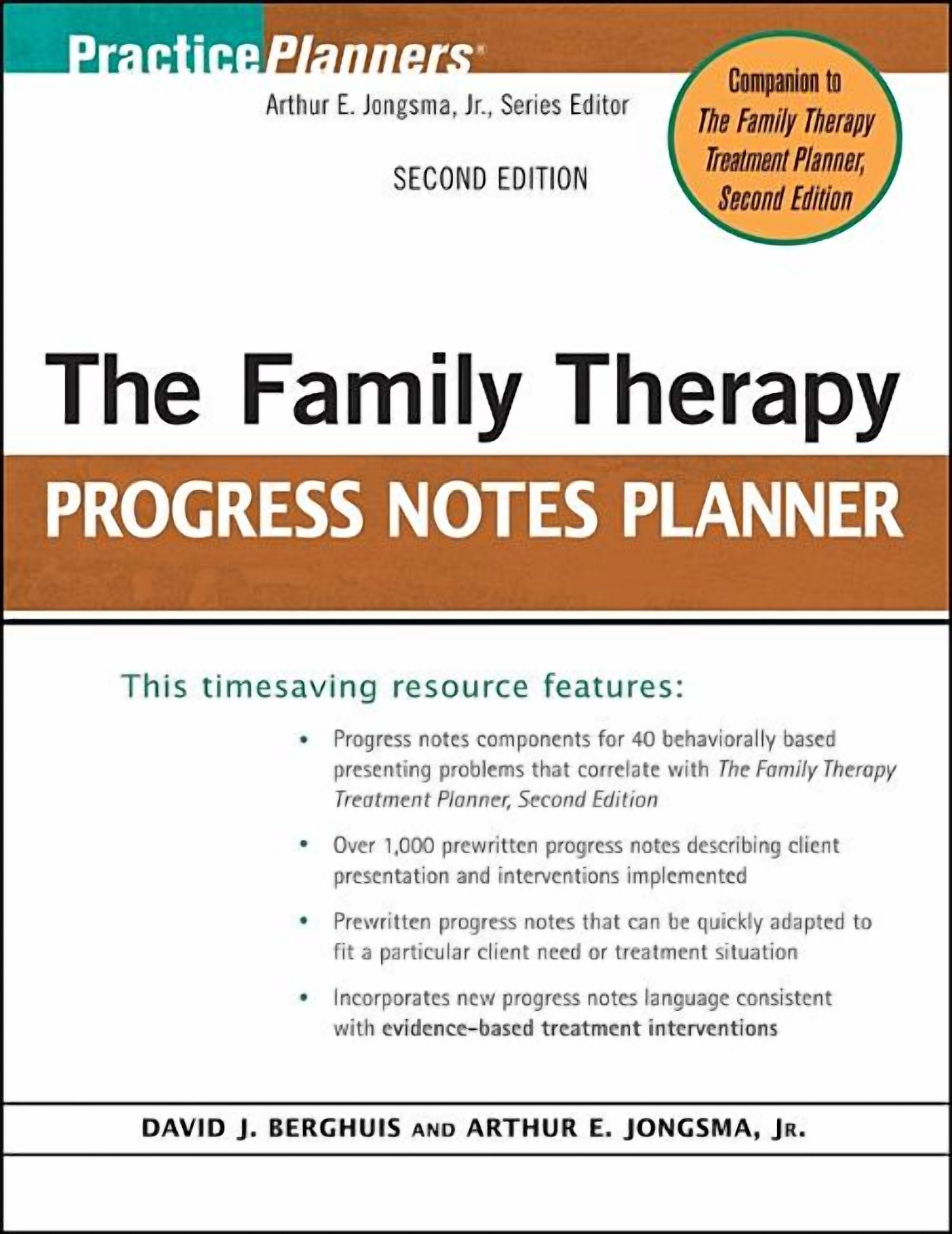 PracticePlanners The Family Therapy Progress Notes Planner, Book 263 ...