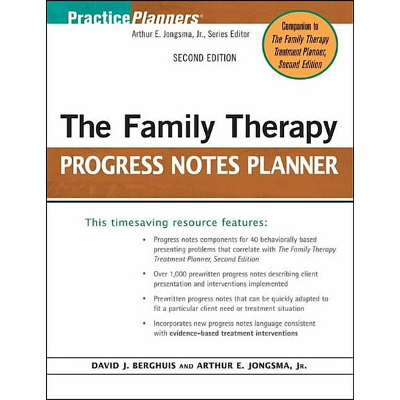 PracticePlanners The Family Therapy Progress Notes Planner, Book 263, (Paperback)
