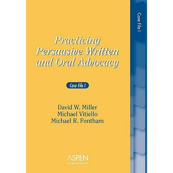 Pre-Owned Practicing Persuasive Written and Oral Advocacy: Case File I (Problem Supplement)