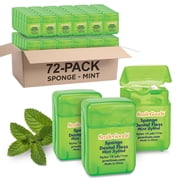 SmileGoods Sponge Mint Xylitol Dental Floss, 12 Yard Expanding Floss, Mini Sample Size for Giveaways, Travel, Kids, Adults, Patients, Bulk Pack of 72