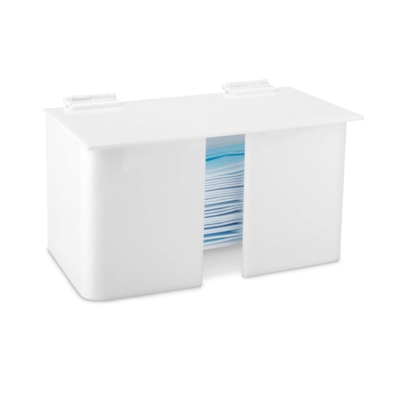 Practicon Easy-Fill Surgical Mask Dispenser, Stores Over 50 Flat Face Masks, Wall Mount Option