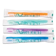 Practicon Nice Touch Disposable Toothbrush, Pre Pasted Mint Burst, 144 per Box