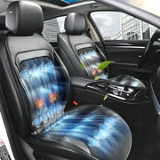 Practisol Black 16 Fans Cooling Car Seat Covers 3 in 1 Heated Car Seat Covers,High Power Ventilate Car Seat Pad 12V Applicable to All Kinds of Cars Cooling Seat Covers for Car, with Massage