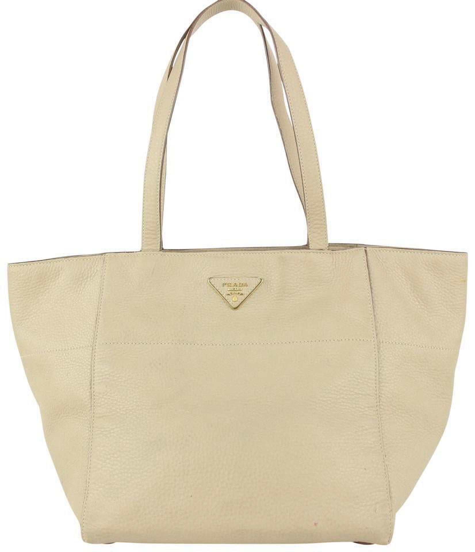 Prada Beige Leather Shopper Tote Bag in Kosovo at 2586 Rating 5