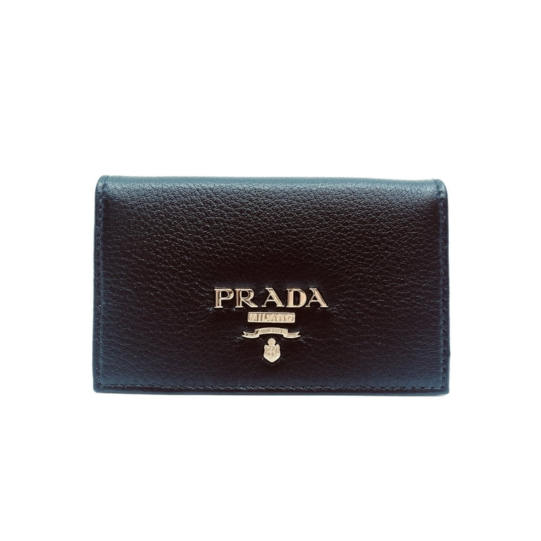 PRADA Business Card Holder Ladies Saffiano Metal Card Case Card Case 1MC122  QWA 442 [Parallel imports]