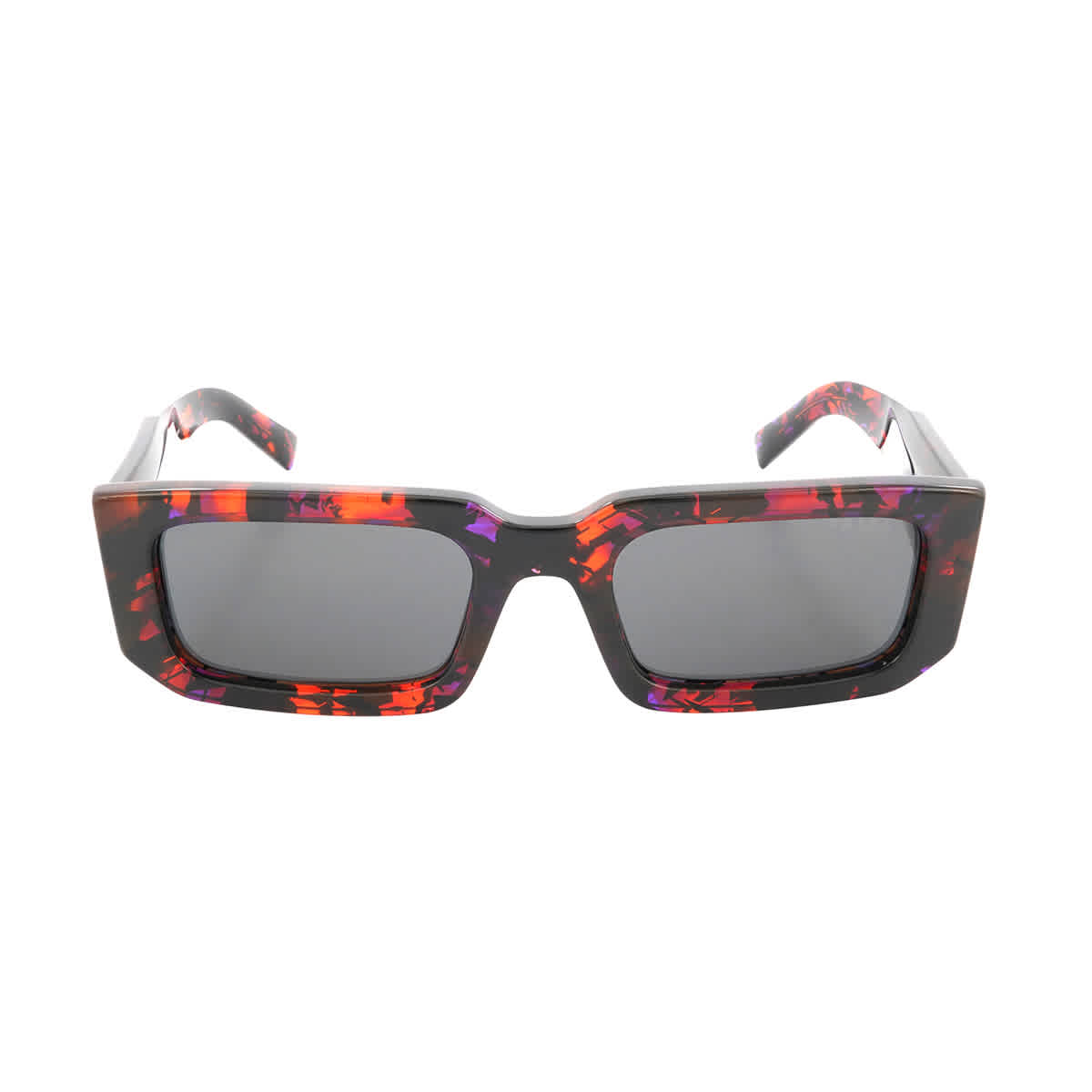 Prada Grey Rectangular Men's Sunglasses PR 06YS 06V5S0 53