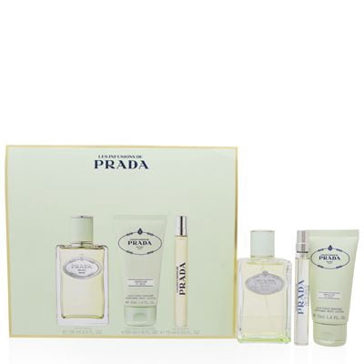 Infusion D'Iris by PRADA 3pcs Gift Set ( 3.4oz EDP Spray + .33oz