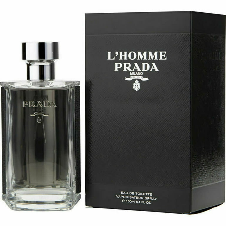 Prada L'Homme Eau De Toilette Spray, Cologne for Men, 5.1 Oz