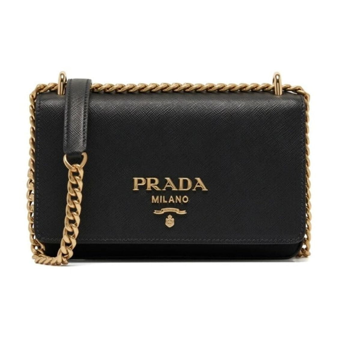 Prada Women's Saffiano Leather Mini Bag Black