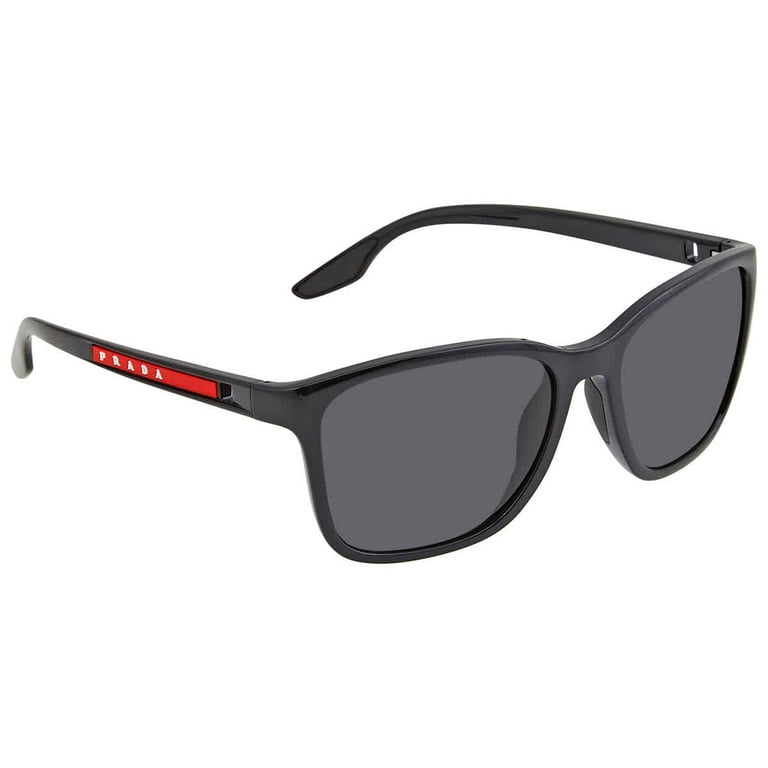 Prada Linea Rossa Dark Grey Rectangular Men