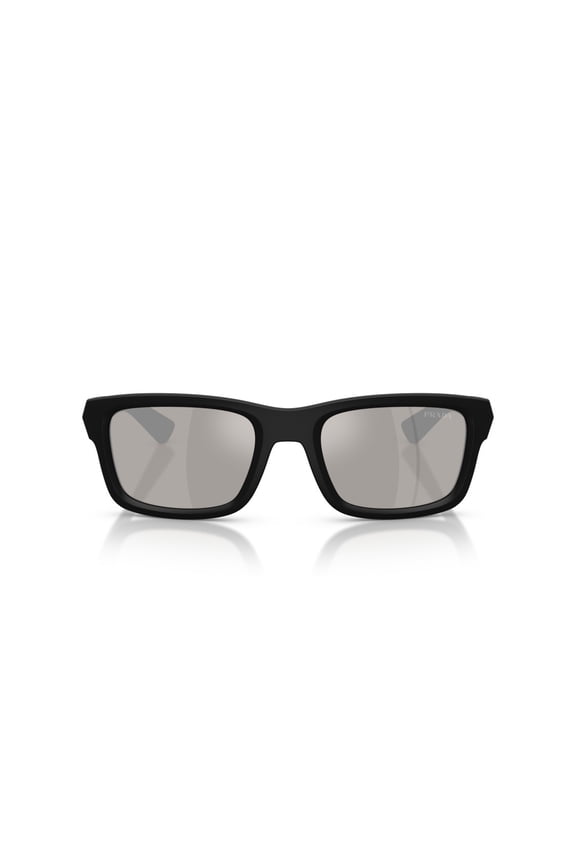 Linea Rossa Men's 0Ps B10s Matte Black Rectangular Sunglasses Black