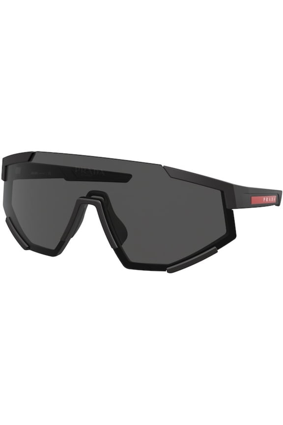 Sport PS04WS DG006F 39mm Shield Sunglasses Men's Black Rubber