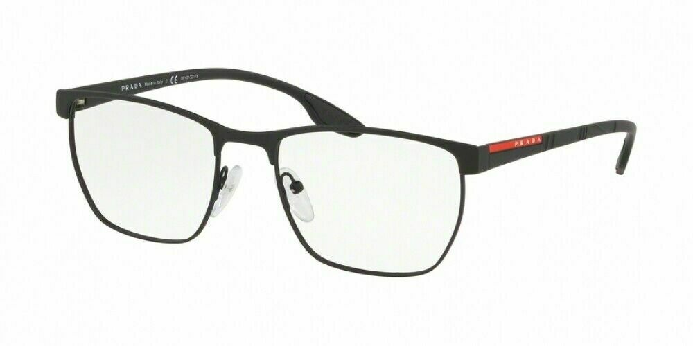 Prada Linea Rossi OPS 50LV 489101 Black Lifestyle Eyeglasses 53MM New Italy RX - image 1 of 5
