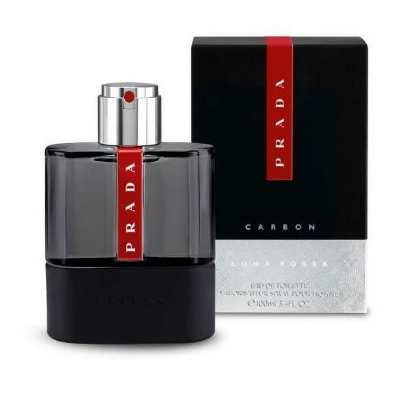 Prada Luna Rossa Carbon Cologne for Men, 3.4 Oz