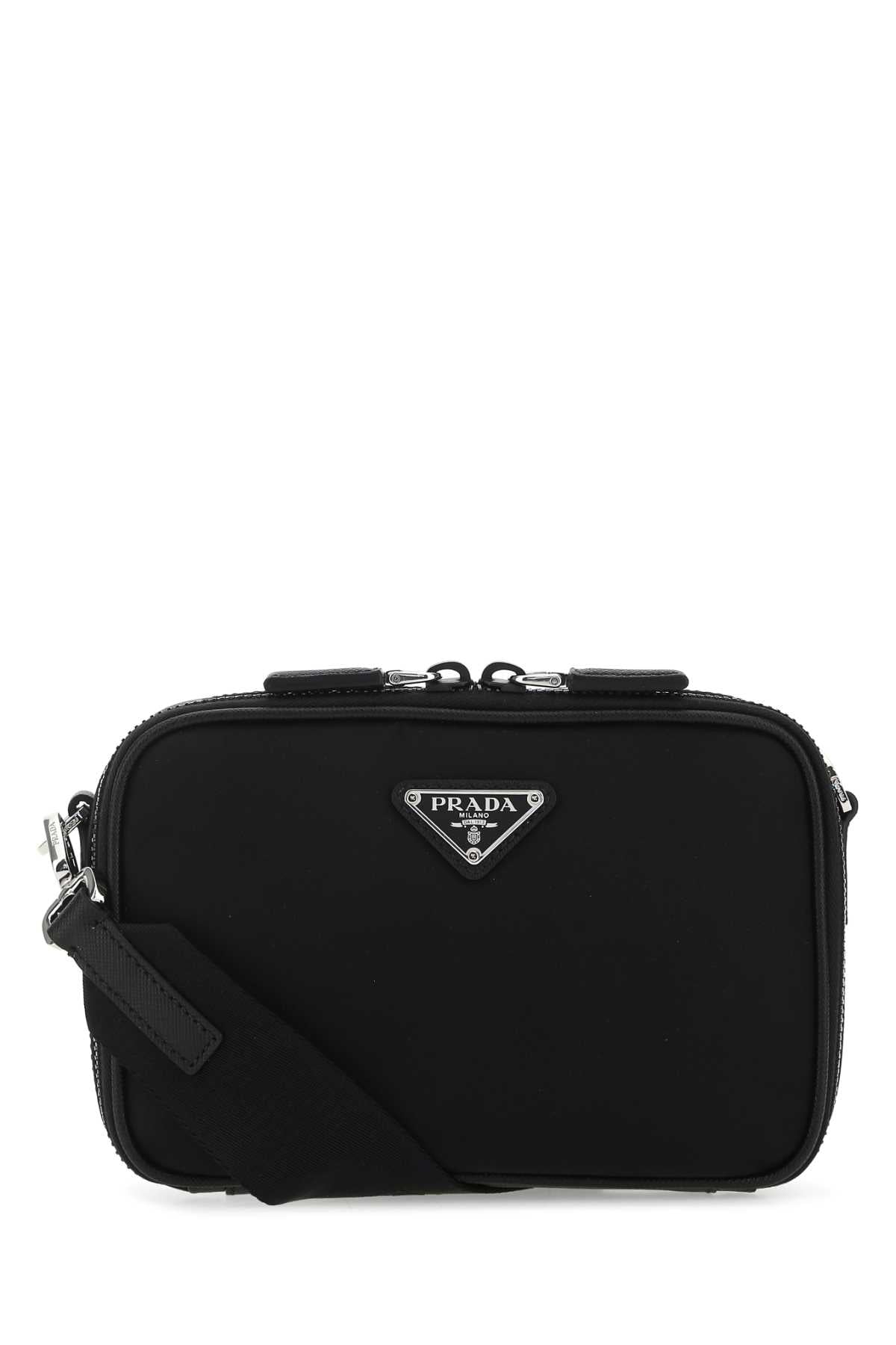 Prada Buckle Nylon Cross-body Bag in Black for Men