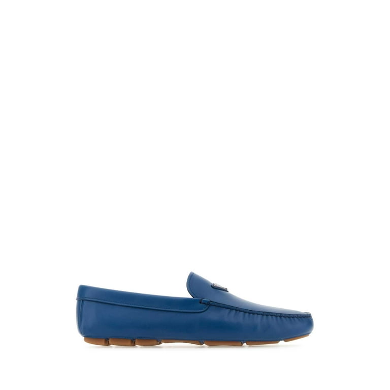 Prada clearance blue loafers