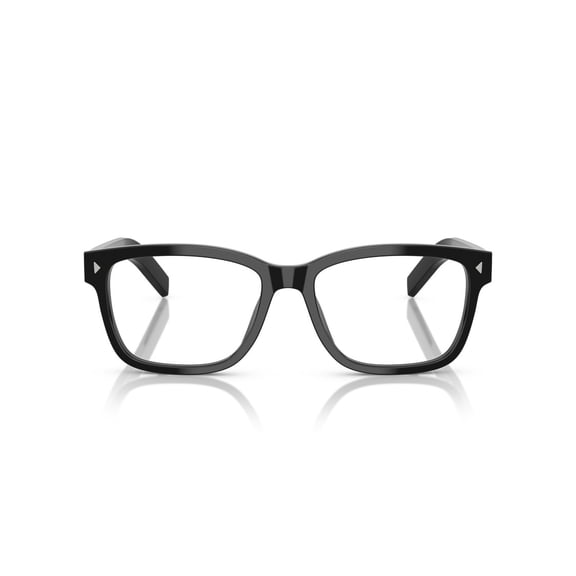 Prada Men's 0Pr B10v Rectangular Black Acetate Sunglasses Black