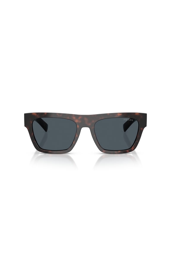Men's 0Pr C03s Bold Rectangular Tortoiseshell Sunglasses Brown