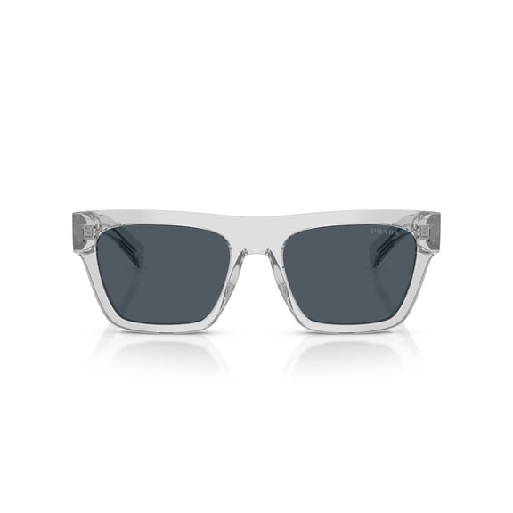 Prada Men's 0Pr C03s Rectangular Acetate Sunglasses Grey