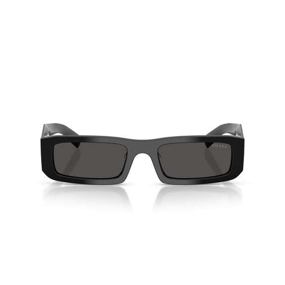 Prada Men's 0Pr D09sd Rectangular Frame Acetate Sunglasses Black