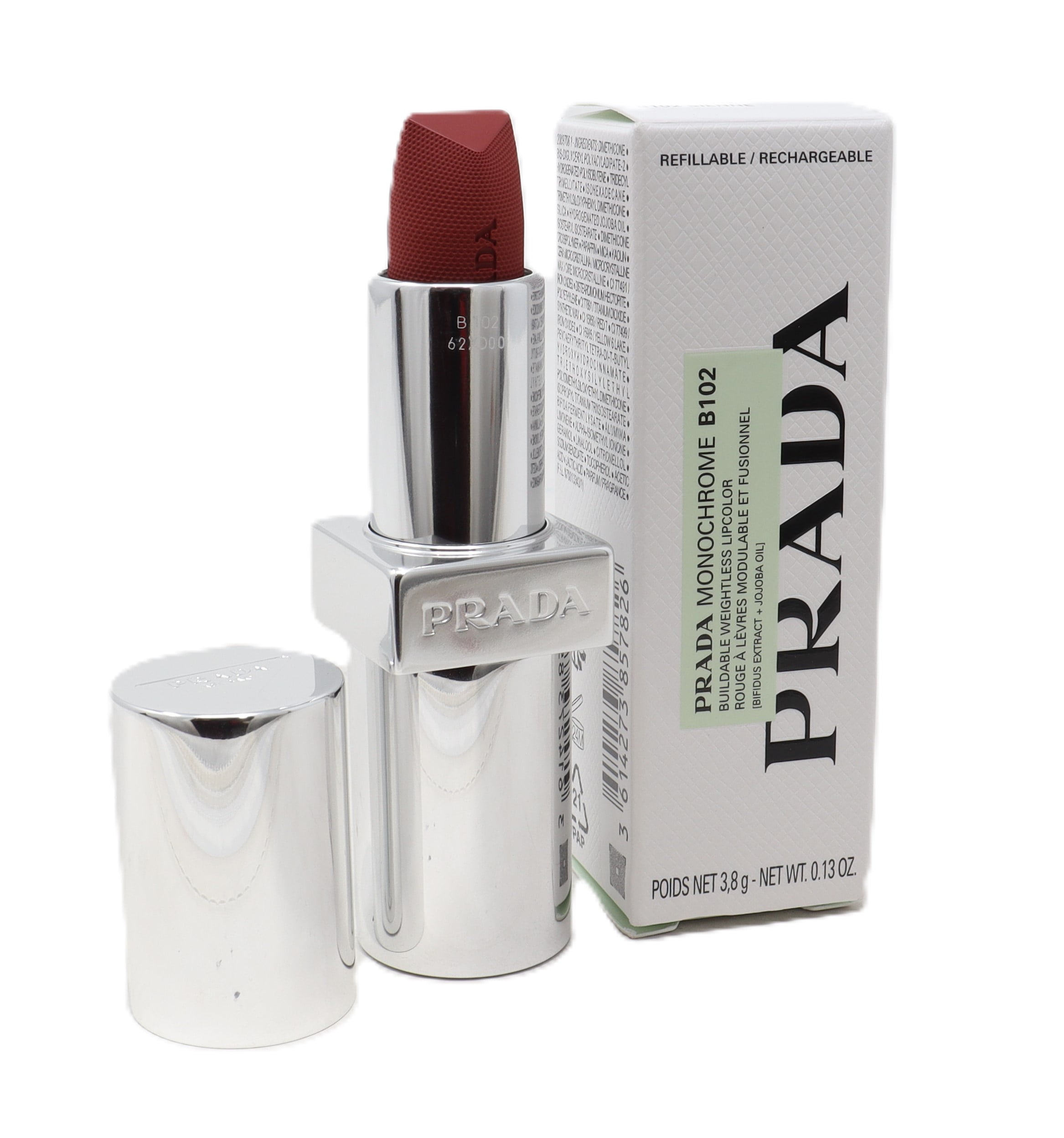 Prada Monochrome Hyper Matte Refillable Lipstick 0.13oz B102