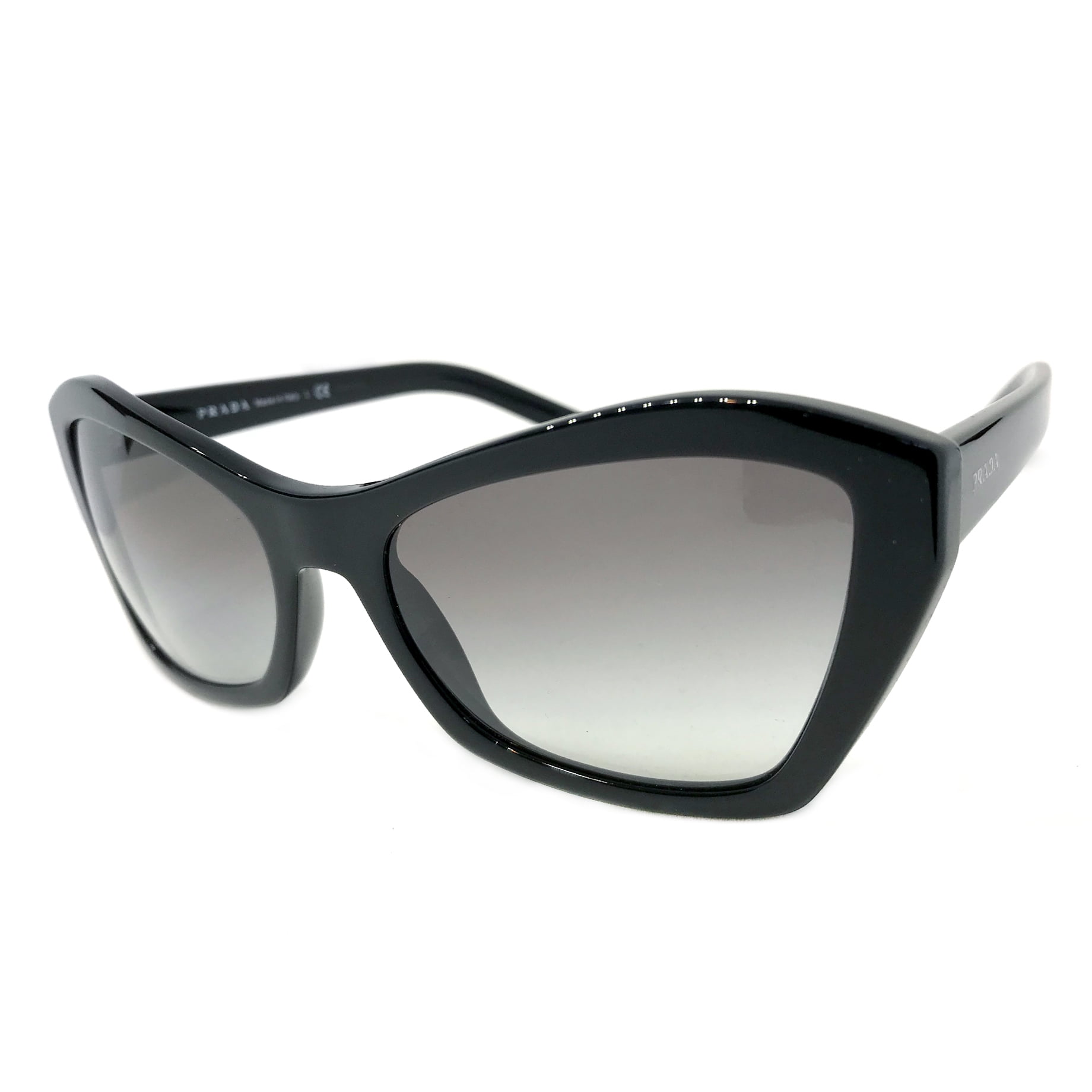 Prada PR 07XS Plastic Womens Butterfly Fashion Sunglasses Black 55mm