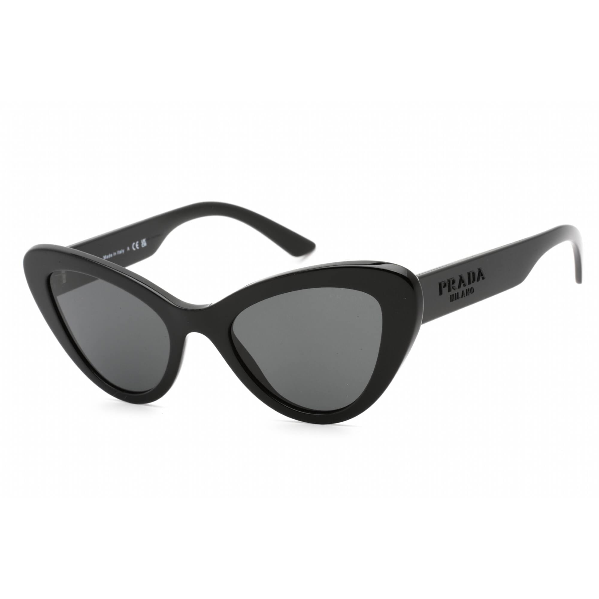 Prada Cat Eye Sunglasses Black/Dark Grey (SPR 13Z 1AB-5S0)