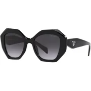 Prada PR 16WS 1AB5D1 Black Sunglasses Grey Gradient Lens