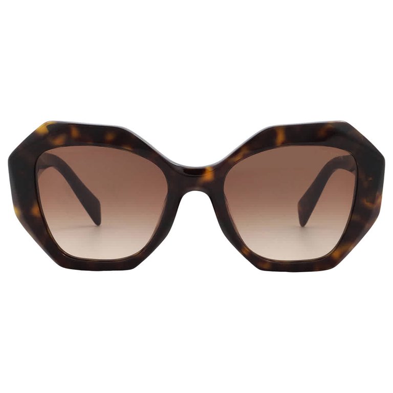 Prada PR16WS 2AU6S1 Sunglasses Tortoise Geometric Frame, Brown Lenses Prada PR16WS 2AU6S1 Sunglasses Tortoise Geometric Frame  main image 2