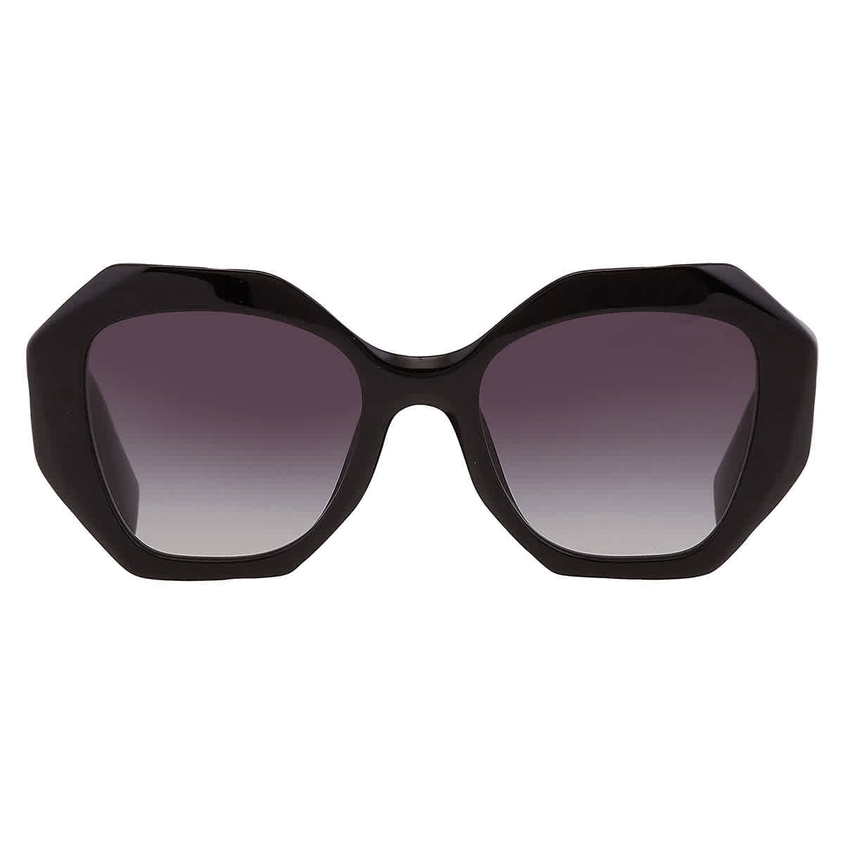 Prada PR 16WS Plastic Womens Geometric Sunglasses Black 53mm Adult