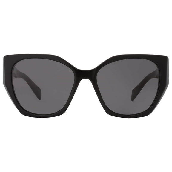 Prada PR 19ZS Plastic Womens Butterfly Sunglasses Black 55mm Adult