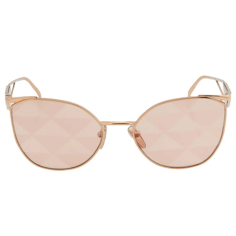 Prada PR 59mm 50ZS Metal Sunglasses Pink Gold Womens Fashion Adult