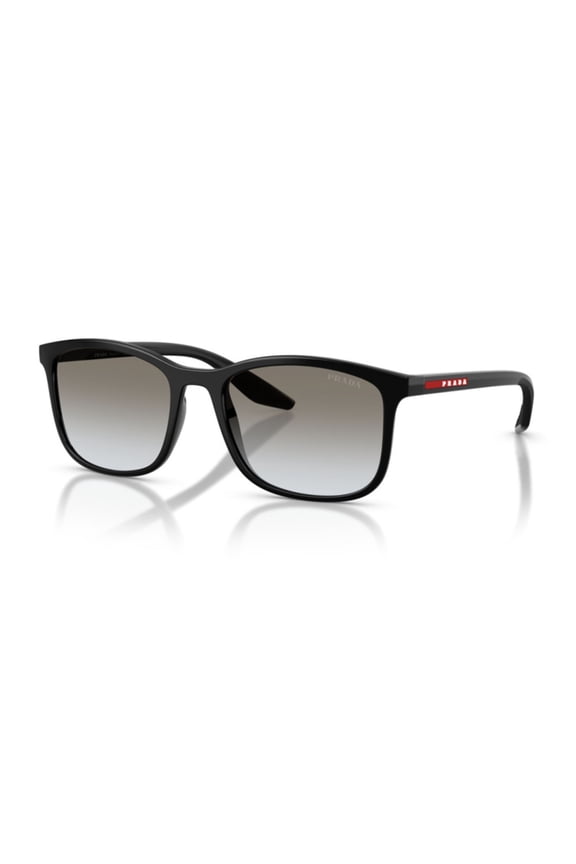PSA08S 1AB0A7 56mm Square Sunglasses Men's Black