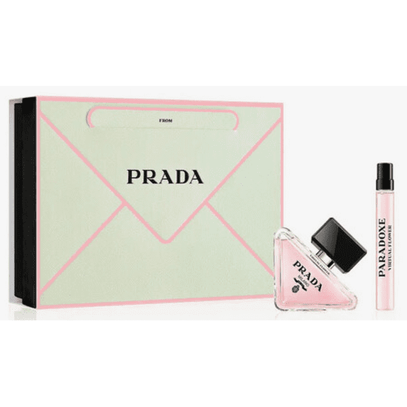 Prada Paradoxe Virtual Flower for Women 2 Piece Set: 1.7 oz Eau de Parfum Spray + 0.33 oz Eau de Parfum Spray