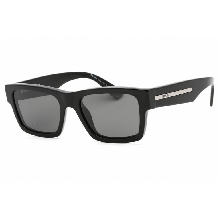 Prada Polarized Black Rectangular Men's Sunglasses PR 25ZS Prada Polarized Black Rectangular Men's Sunglasses PR 25ZS