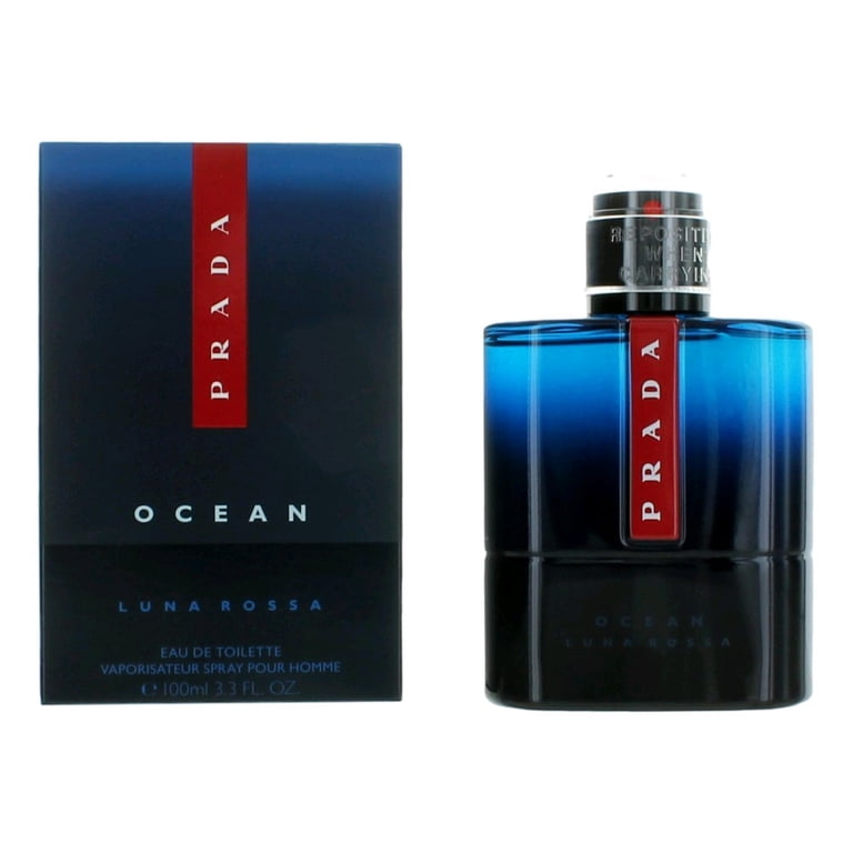 Prada Luna Rossa Ocean Eau de Toilette 3.3 oz, Neo-Fresh Aquatic