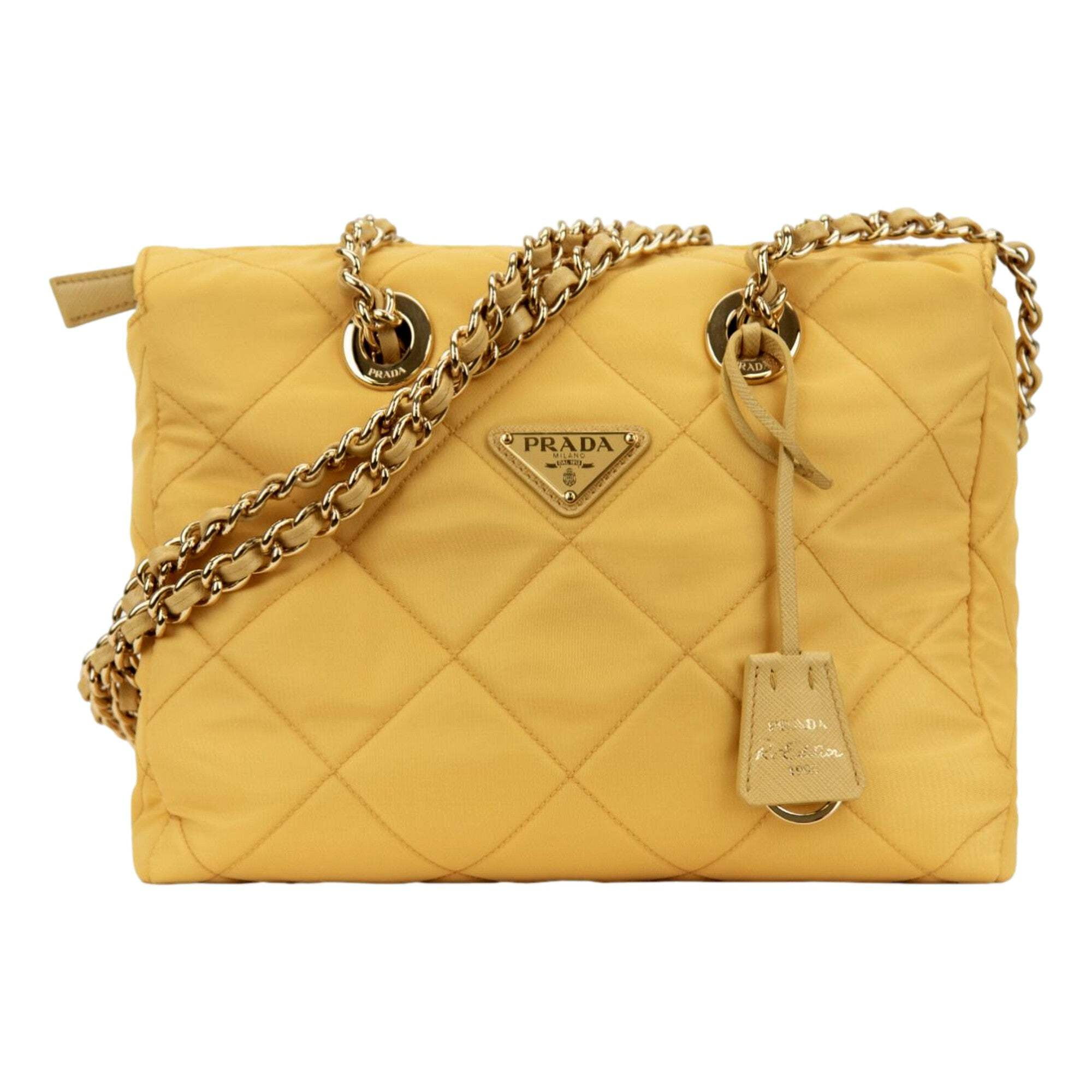 PRADA イエロー メッセンジャーバッグ PRADA 【数量限定セール】プラダ バッグ レディース ショルダー