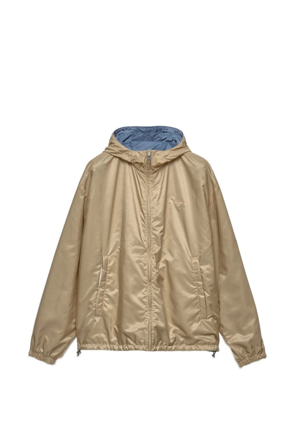 Reversible Beige/Blue Sporty Zip Jacket (Men's)