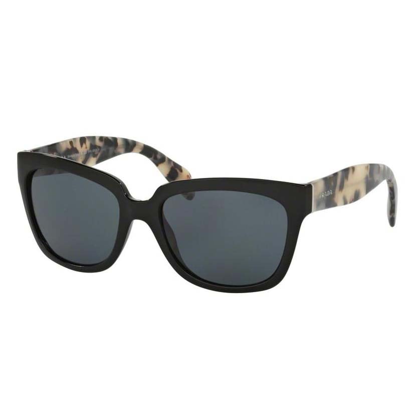 サングラス PRADA Woman Sunglasses Black SPR 14W POLARIZED 1AB-5Z1 Prada SPR 07P 1AB-5Z1 - Black/Grey Polarized by Prada for