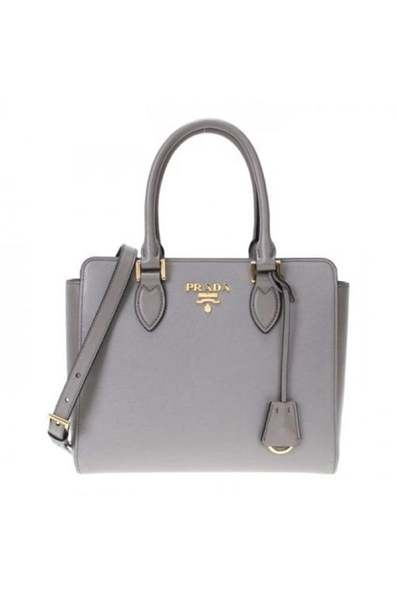 Saffiano Leather Argilla Satchel Handbag 1BA113