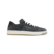PRADA Suede Sneakers With Round Toe Grey (Men's)