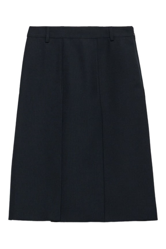 Tailored Black Midi Skirt (Women's)