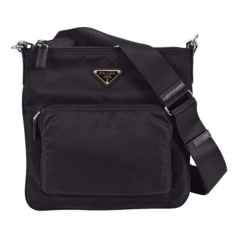 Vintage PRADA CANVAS BODY BAG 1999 Gray Black from JAPAN | eBay