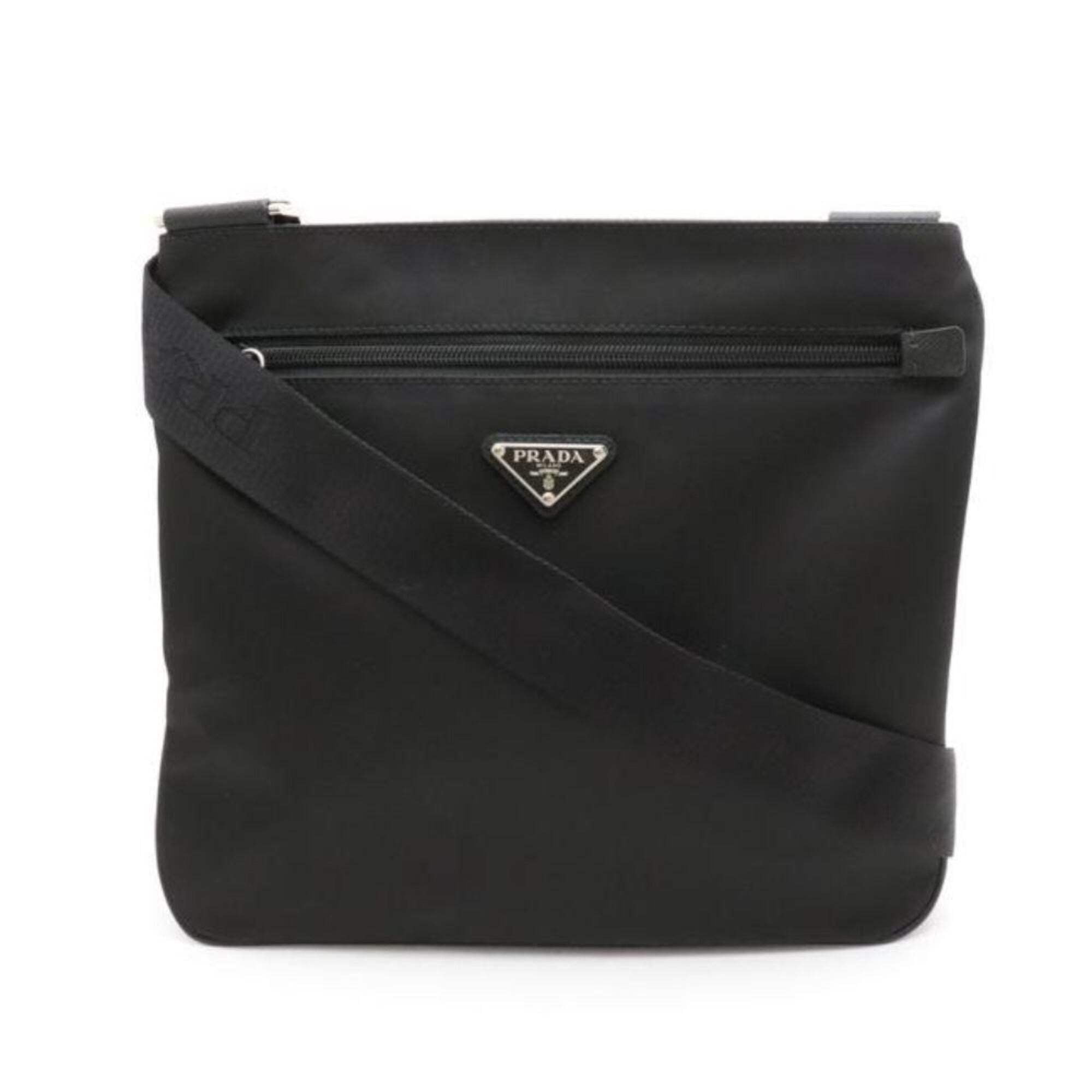 Prada Tessuto Saffiano Black Messenger Bag Cross Body 2VH563 Prada Tessuto Saffiano Black Messenger Bag Cross Body 2VH563