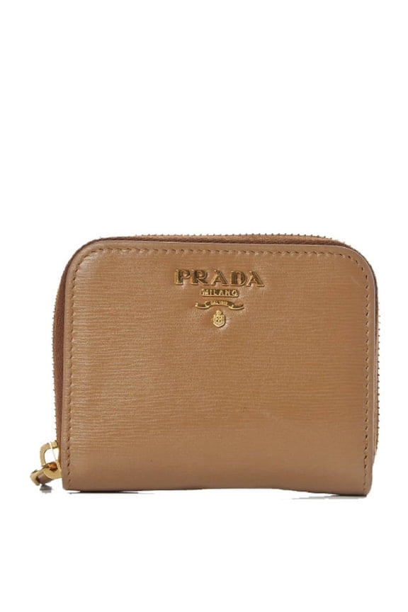 Vitello Move Cipria Beige Leather Zip Around