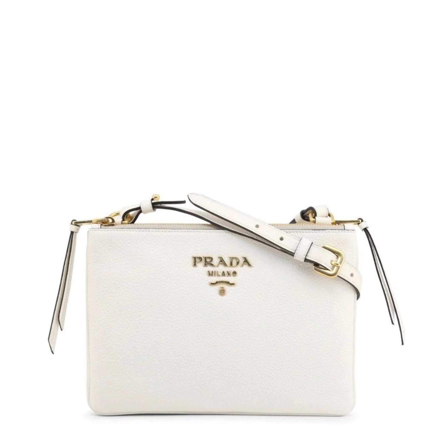 Prada White Leather Vitello Phenix Crossbody Bag Walmart