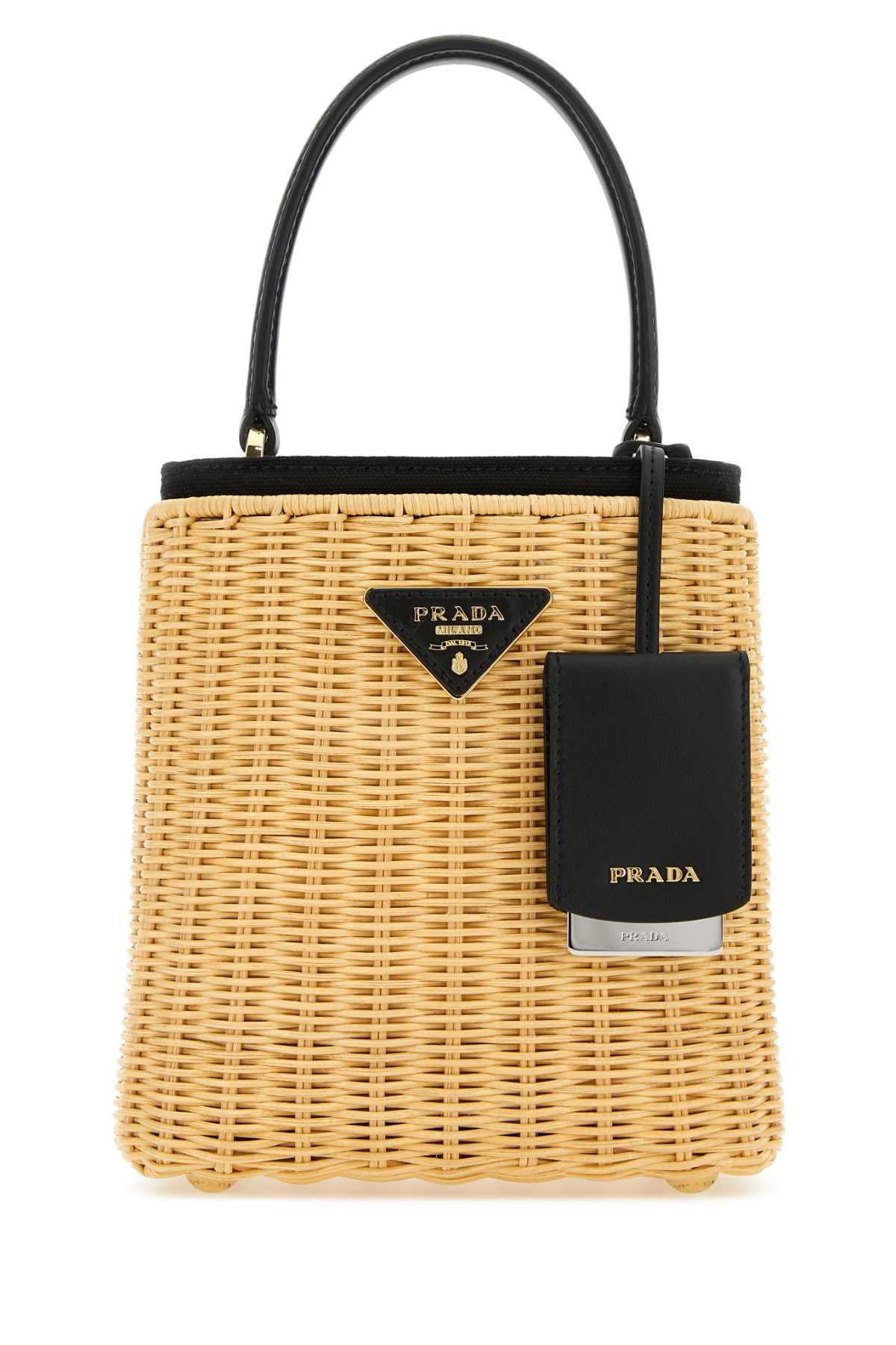 Prada straw clutch hotsell