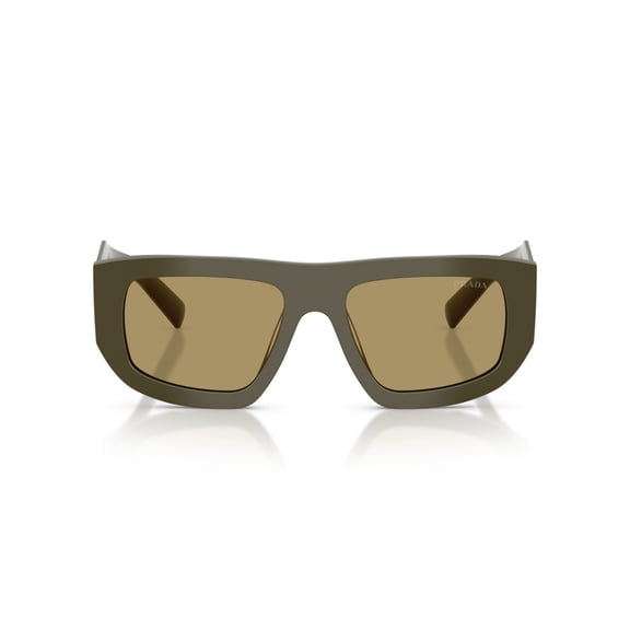 Prada Women's 0Pr D04su Oversized Rectangular Acetate Sunglasses Green