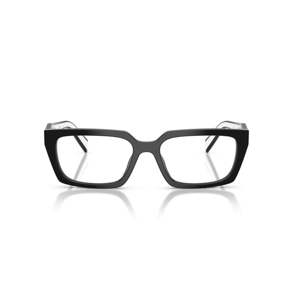 Prada Women's 0Pr D05v Rectangular Acetate Eyeglasses Black