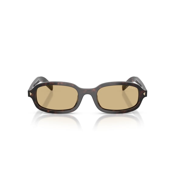 Prada Women's 0Pr D06s Rectangular Tortoiseshell Sunglasses Brown